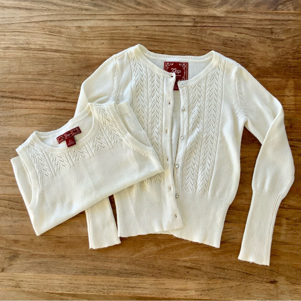 Gap Angora Blend Cardigan Sweater Set